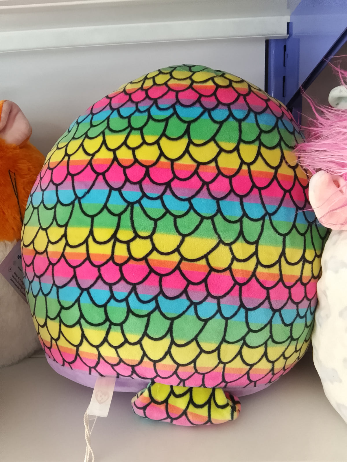 Ty Squish-a-Boo Owen the Owl rainbow plush.