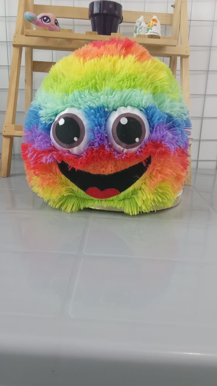 Rainbow Fluffy Ball, Also Known As A Fuzz Ball
