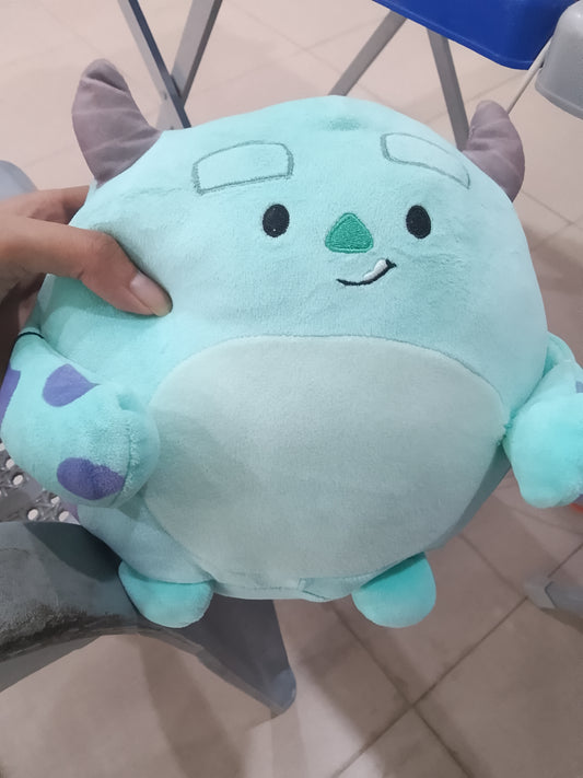 Disney Squashy Podgies James P. Sullivan plush toy.