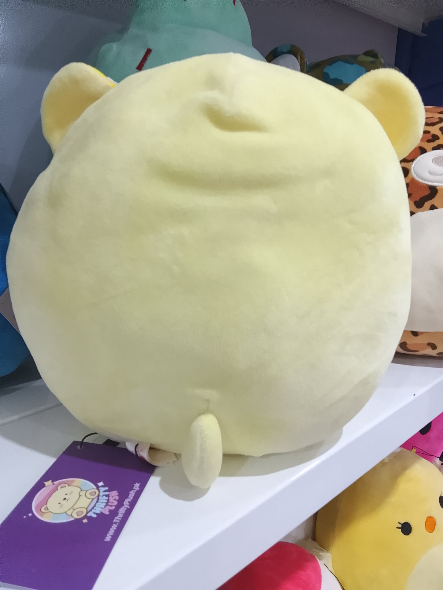 Ty Squish-A-Boo "Buttercup" yellow bear plush toy