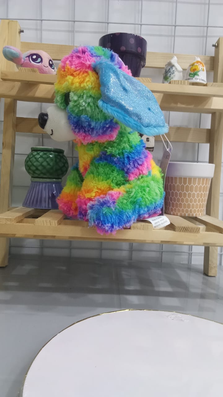 Ty Beanie Boo Plush Toy Mamed "Rainbow,"