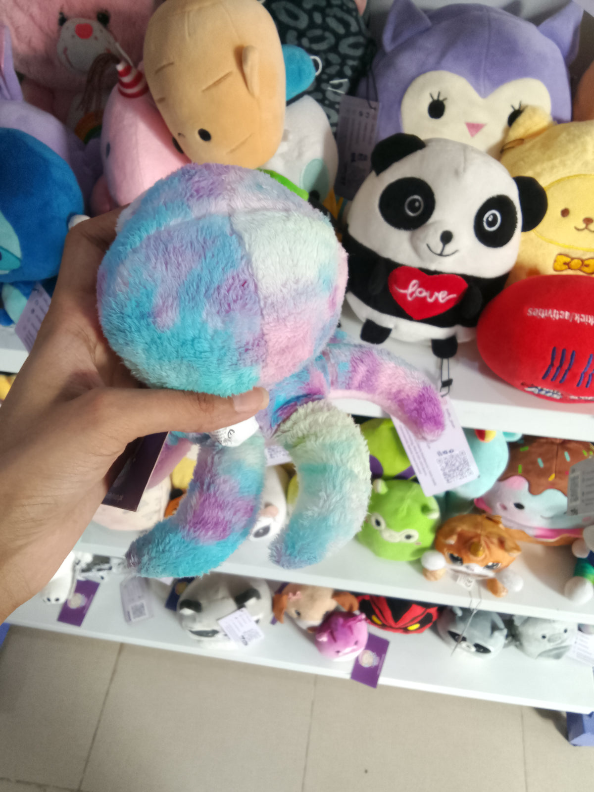 Ty Beanie Boos Bubbles multicolored octopus plush toy