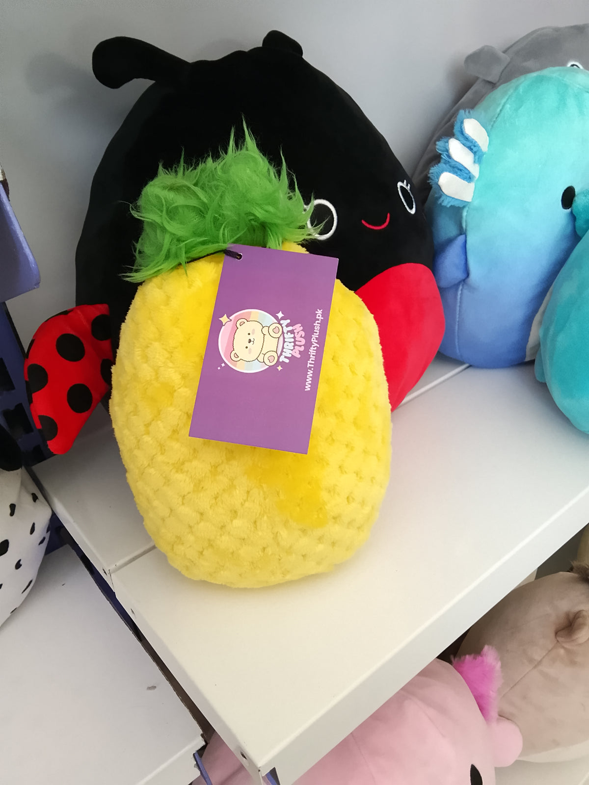 Fine-Apple plush toy, positive handmade crochet or knitted Plush toy.