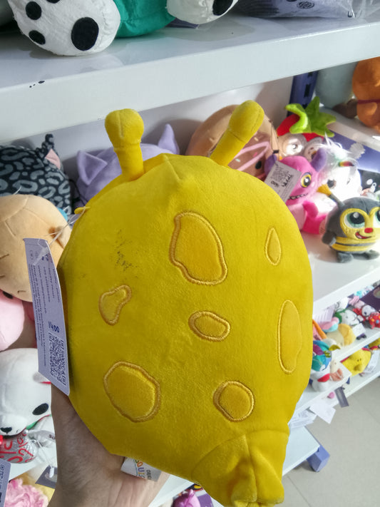 Squishmallows plush toy featuring Zarina the yellow banana slug
