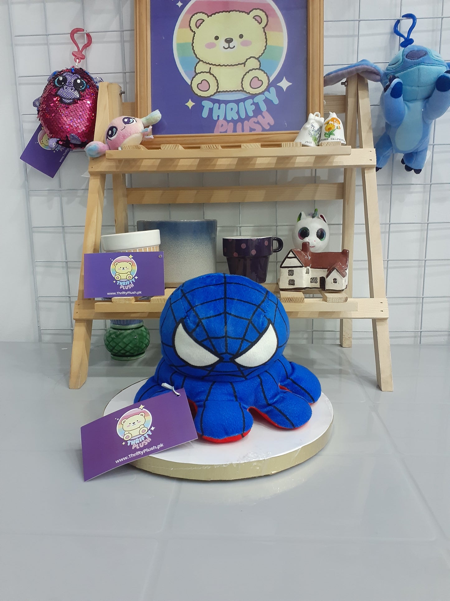 Spiderman Reversible Octopus Plushie