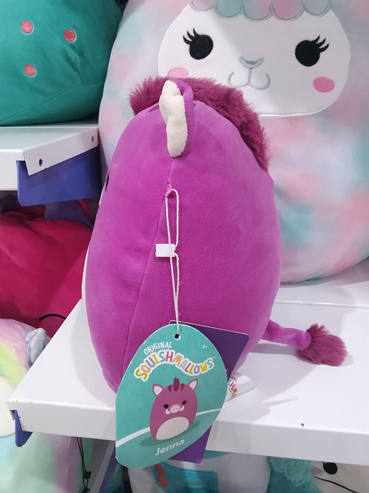 Squishmallows Jenna the Purple Boar plush toy.