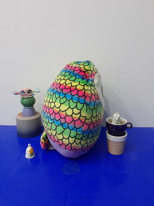 TY Squish a Boo Soft Pillow Plush Owen the Rainbow Owl Cloud Pillow 12”