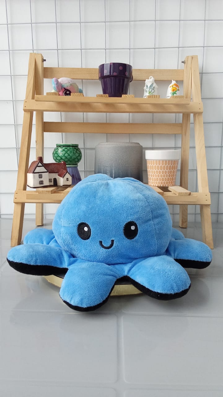 Reversible Octopus Plush Toy,