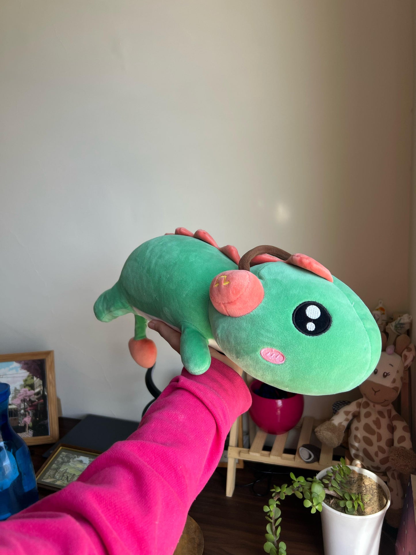 Creative Huge Dinosaur With Headset Plushie