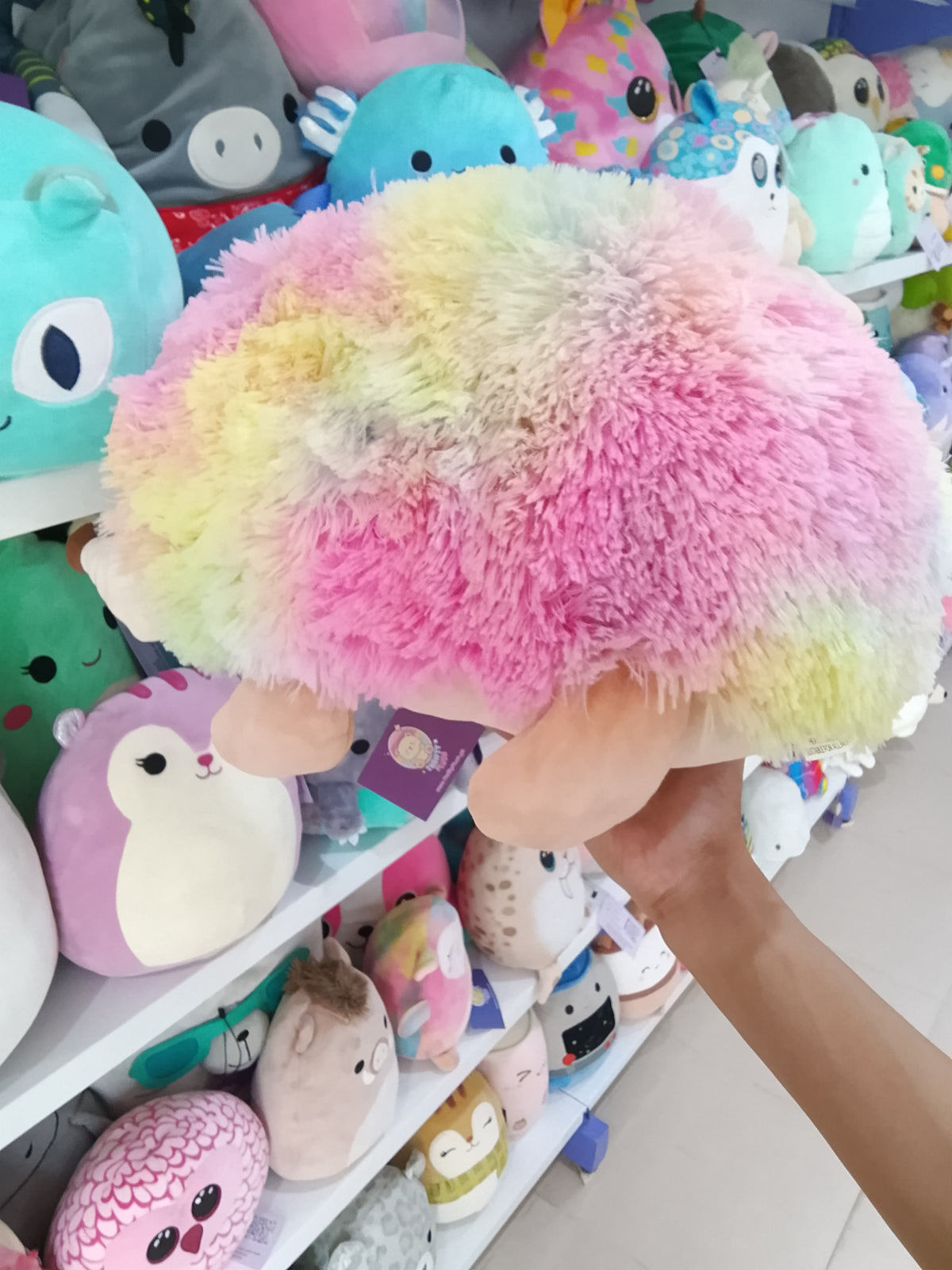 Aurora Squishiverse Squishy Hugs Hedgie 9 inch plush toy.