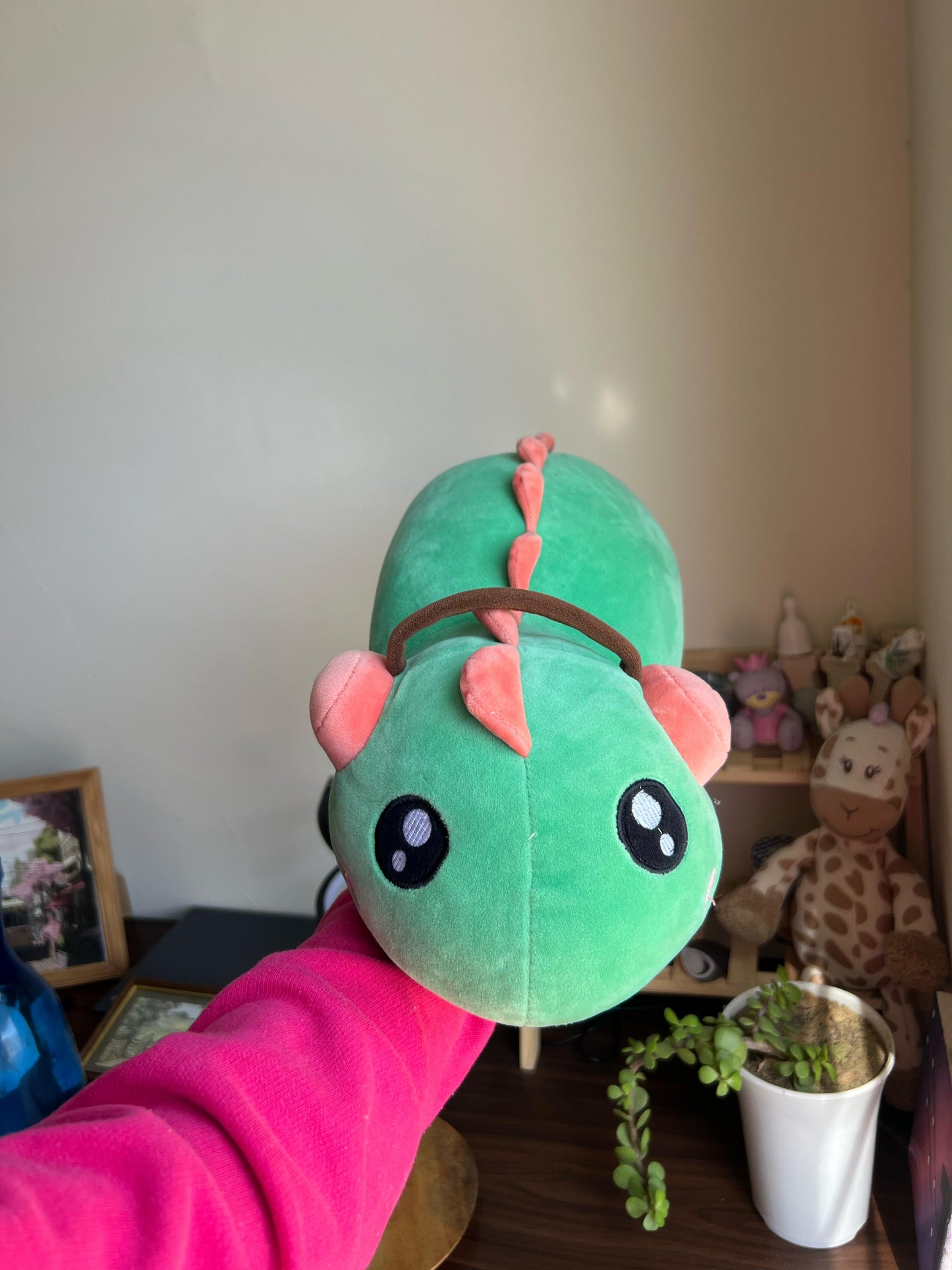 Creative Huge Dinosaur With Headset Plushie