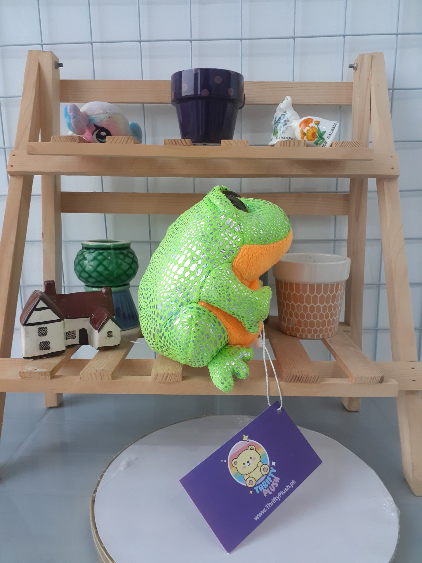 Ty Beanie Boo Named "Speckles" The Frog.