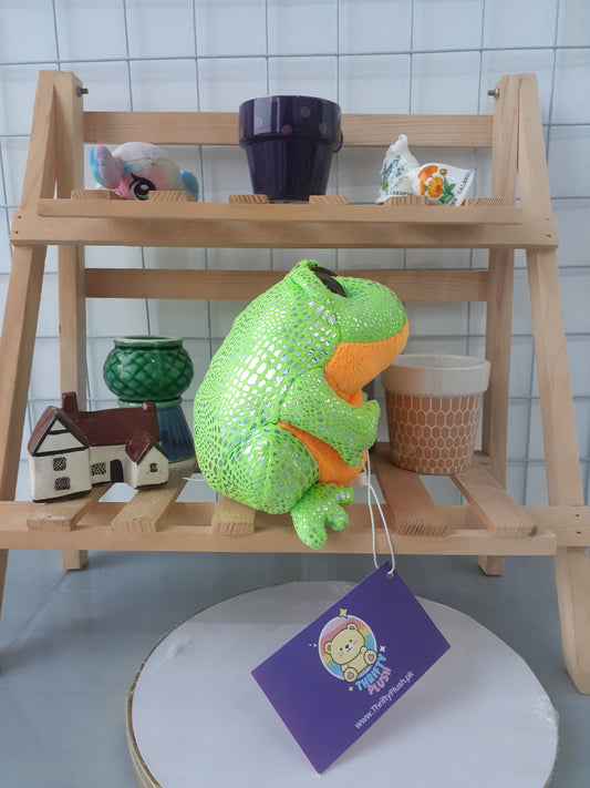 Ty Beanie Boo Named "Speckles" The Frog.