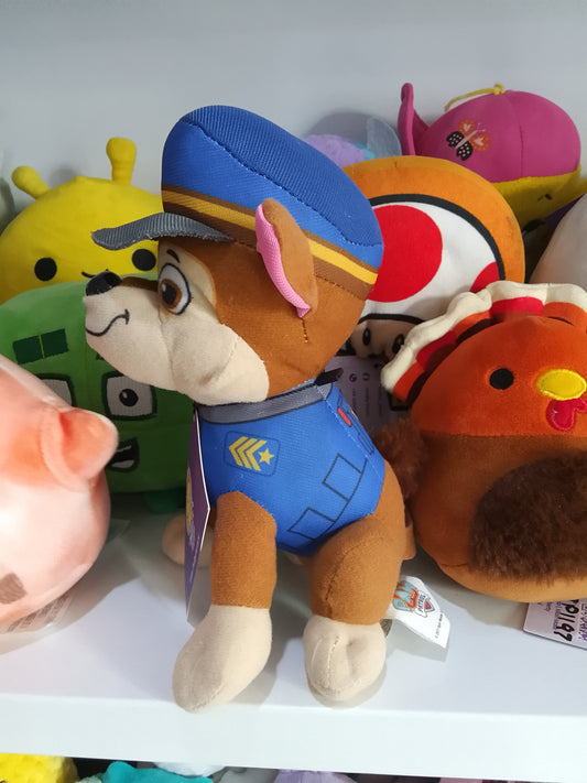 Paw Patrol Chase plush character.