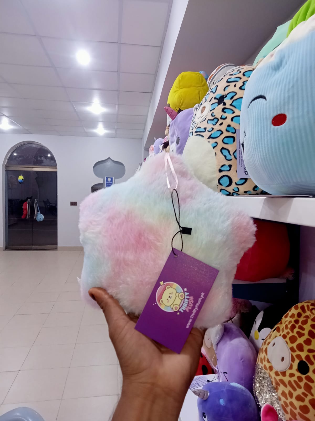 Luminous LED Star Plush Pillow.