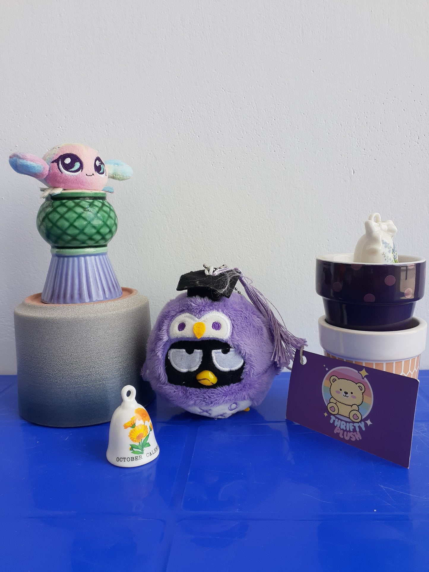 Sanrioed Bad Badtz-Maru Owl Series Mascot Holder. Plushie