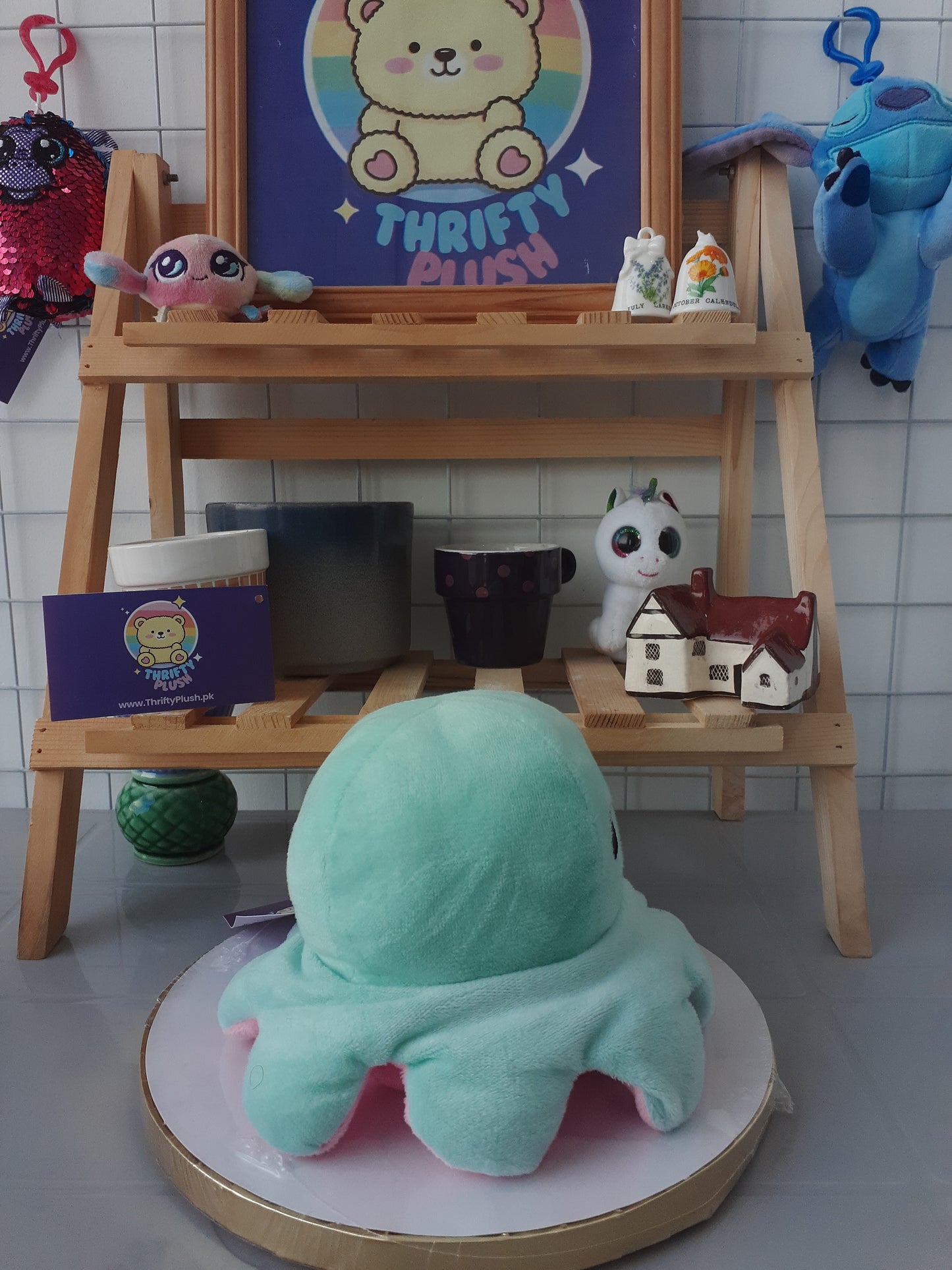 Reversible Octopus plushie