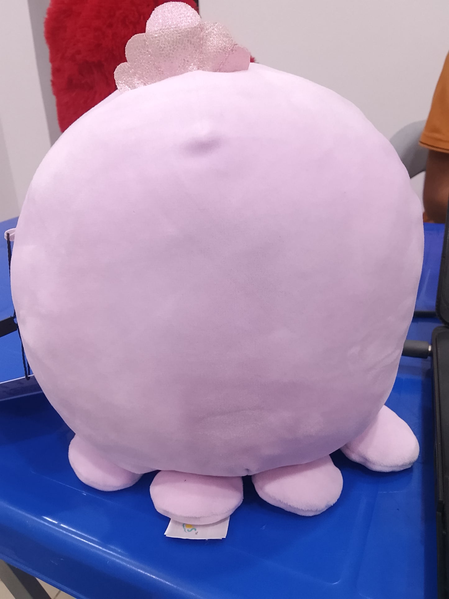 Squishmallows Violet the Octopus plush, recognizable by its light purple color, winking expression, and silver crown.