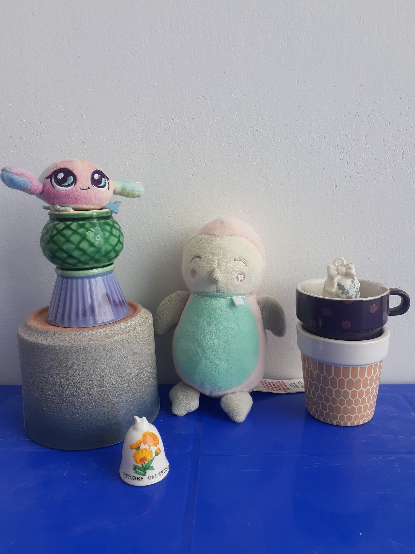 Primark Penguin Pink BlueMicrowave Heat Soft Plush