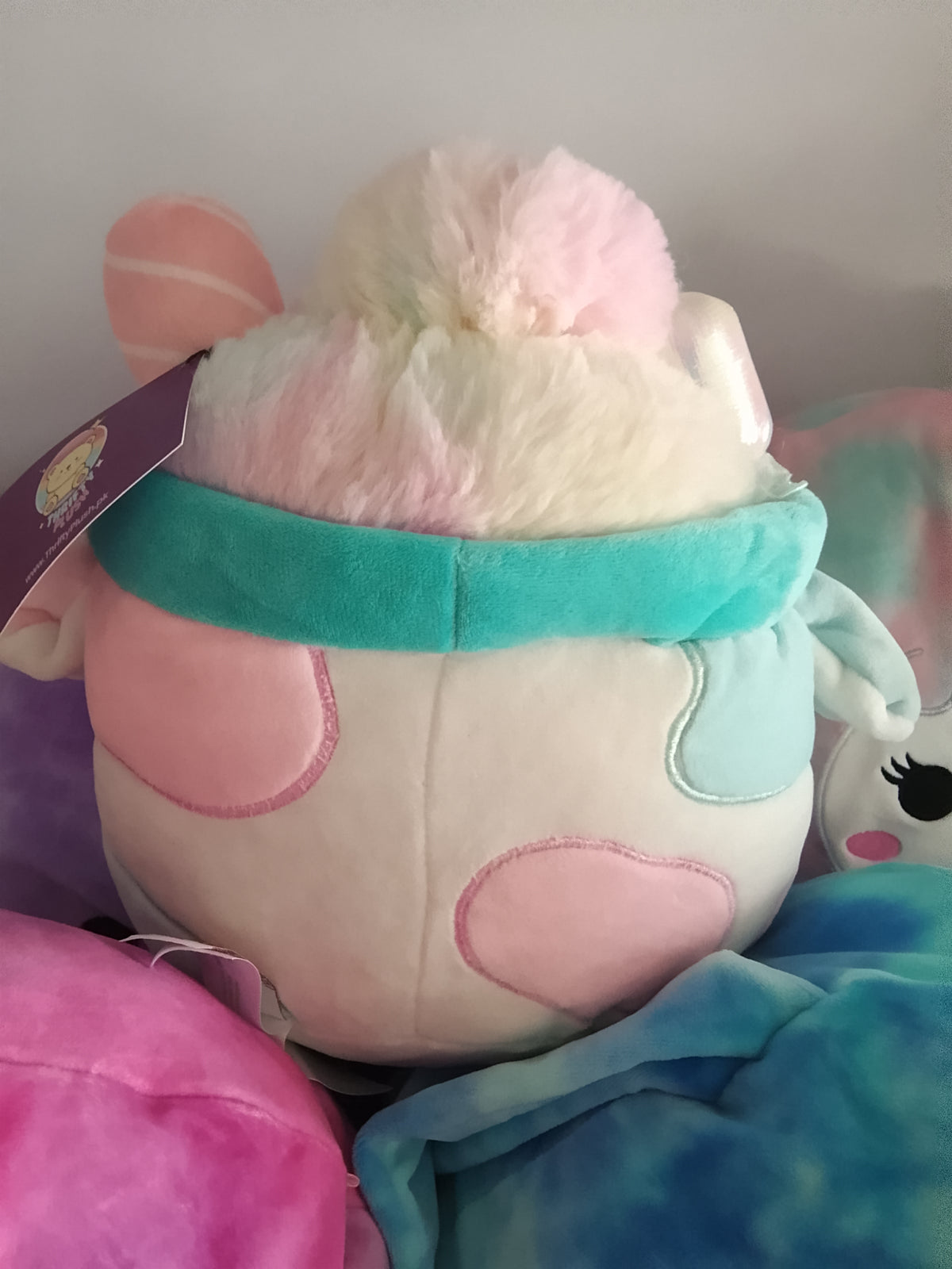 Cuddle Barn Cotton Candy Mooshake scented plush toy,