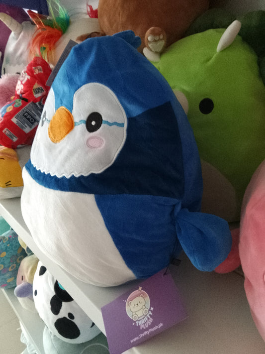 Squishmallows Babs the Blue Jay stuffed plush toy.