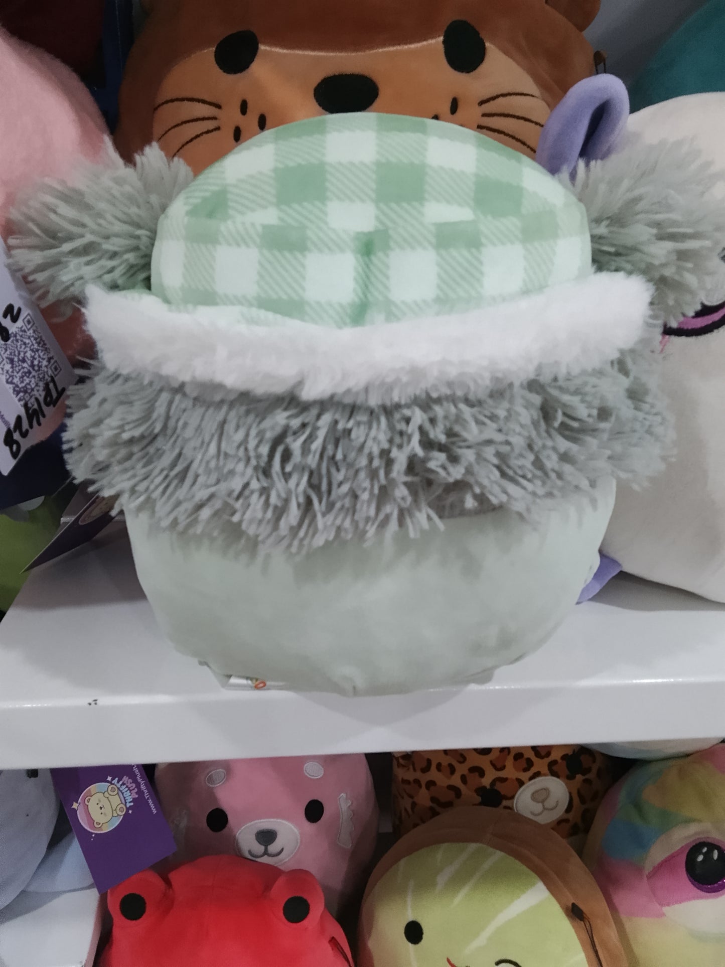 Squishmallows Evita the Bigfoot Plush Toy.