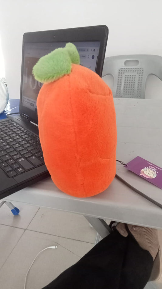carrot-shaped plush toy