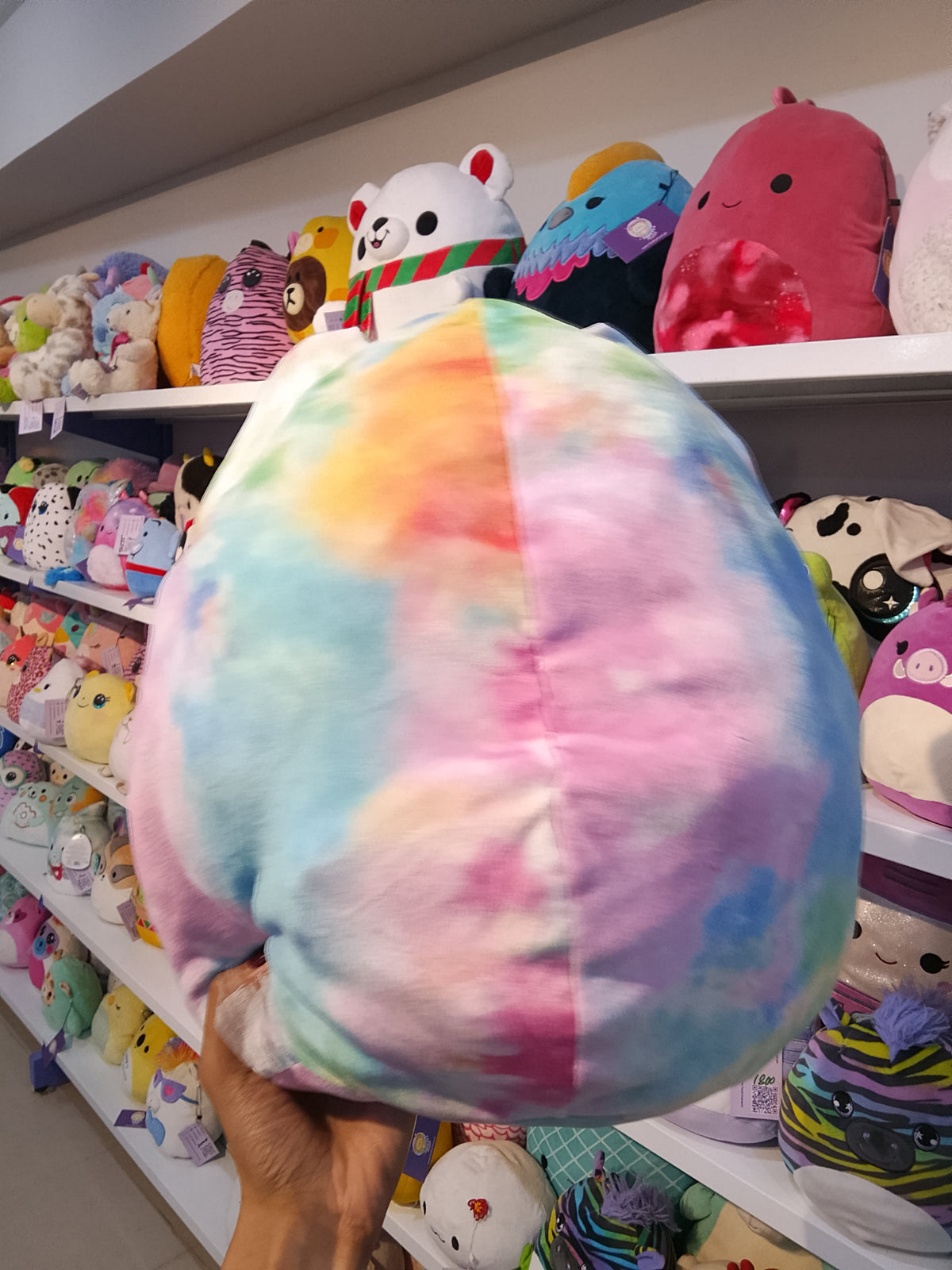 Tie Dye Mouse Shaped Plush Pillow