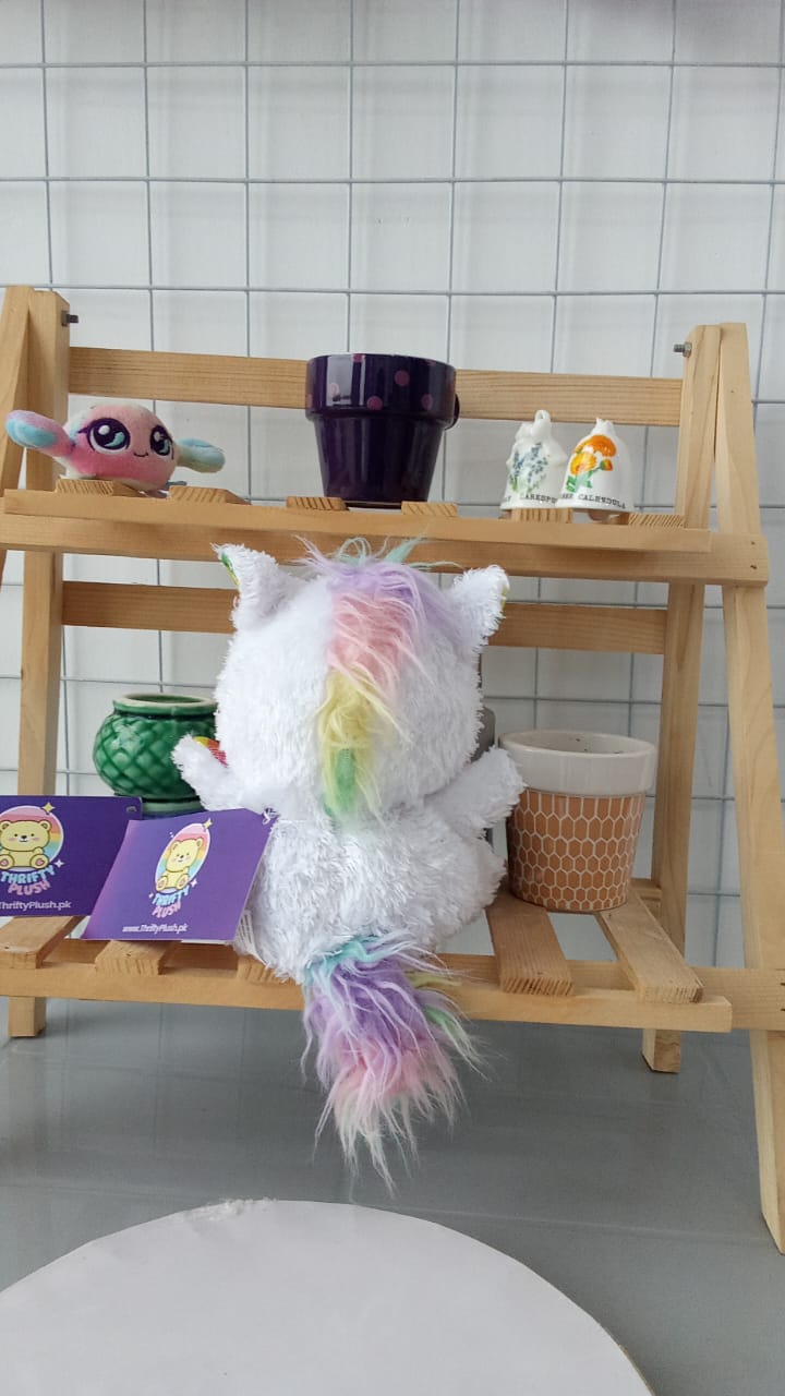 Pixy The Unicorn, Plushie A Popular Character From The Ty Beanie Boos collection.