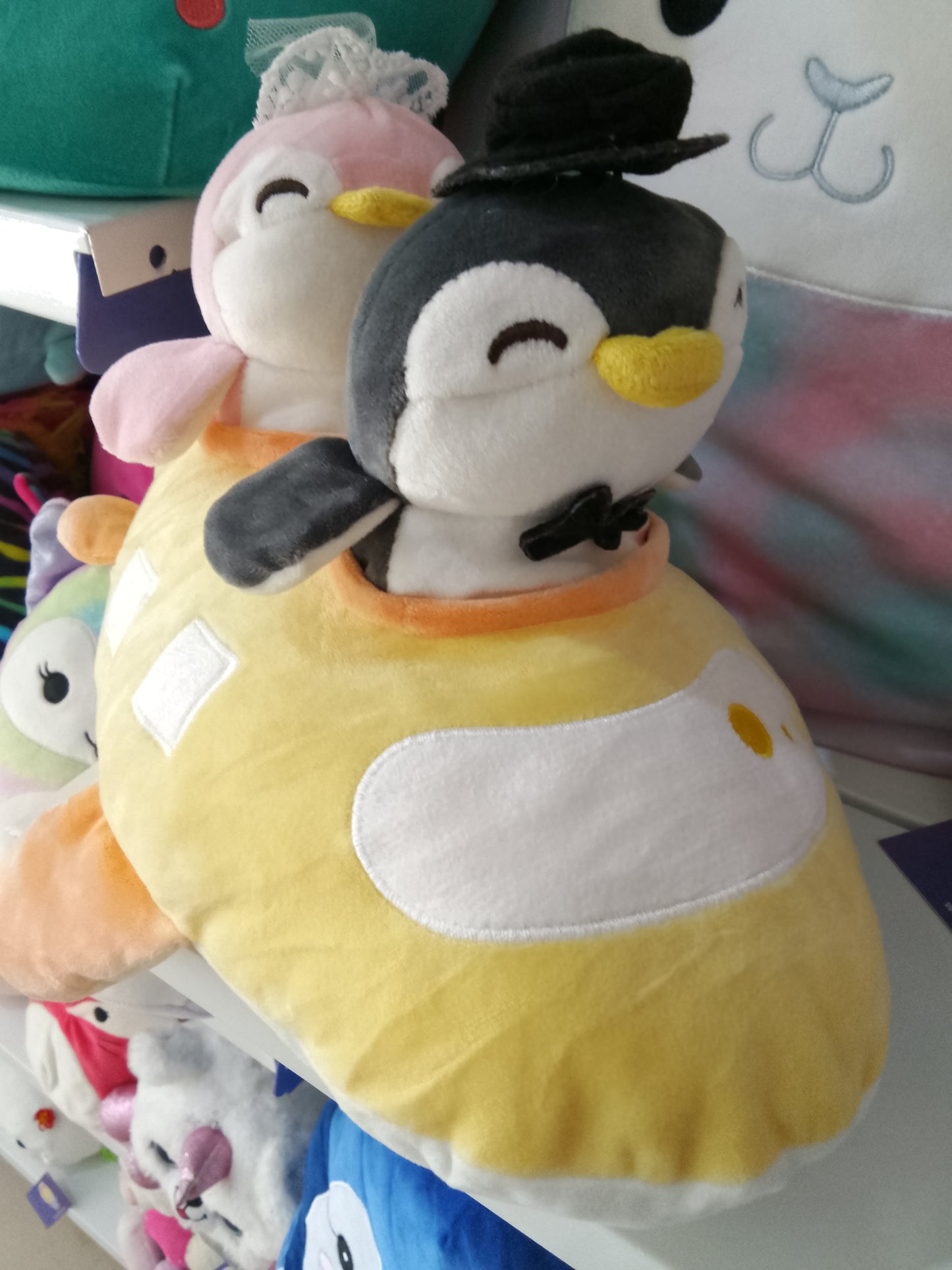 Miniso Travel Series Wedding Dress Penguin Airplane Plush Toy