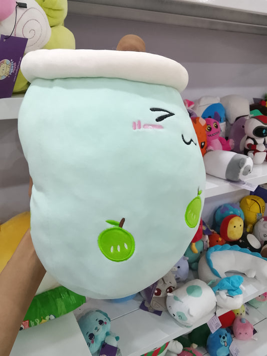 Green Apple Boba Tea Plush Toy