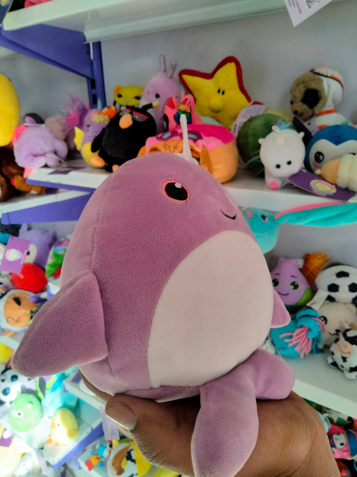 purple narwhal plush
