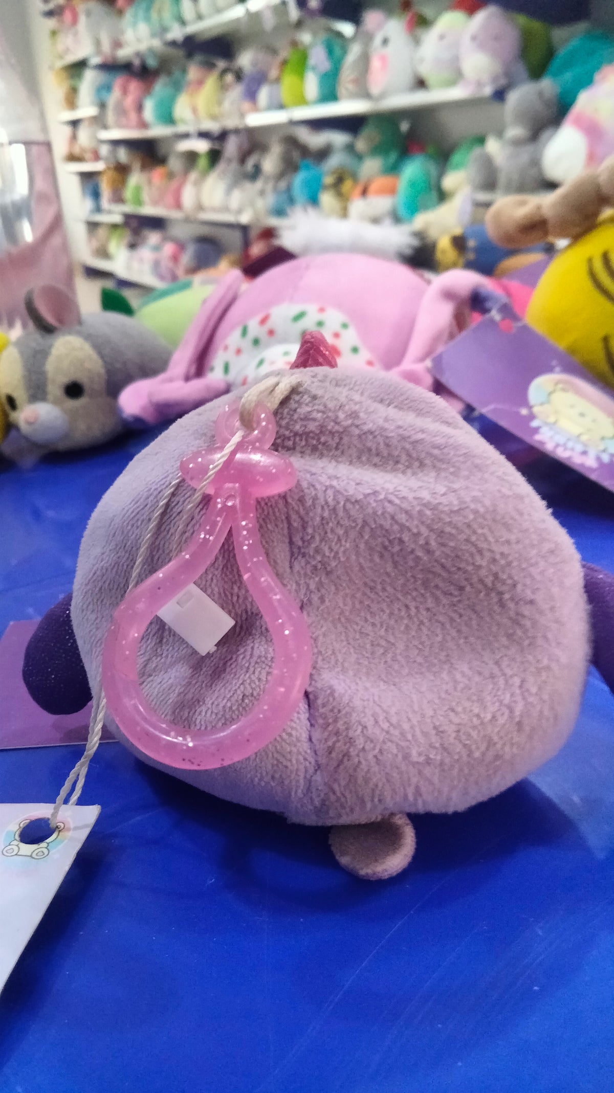 Mushmeez squishy, moldable plush narwhal toys