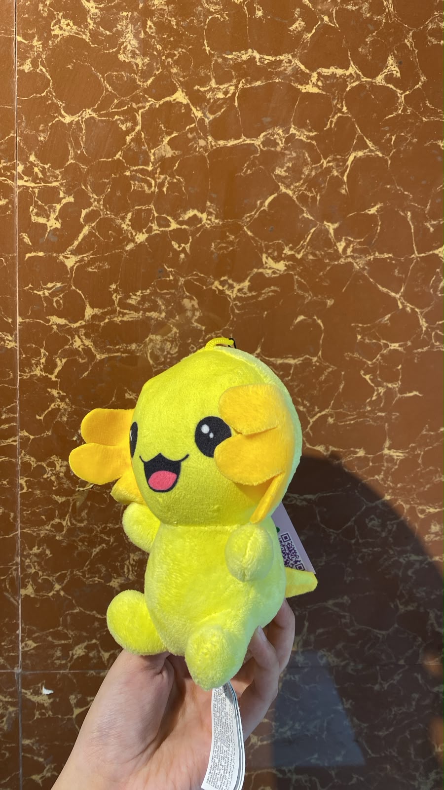 Yellow puppy dog plush toy