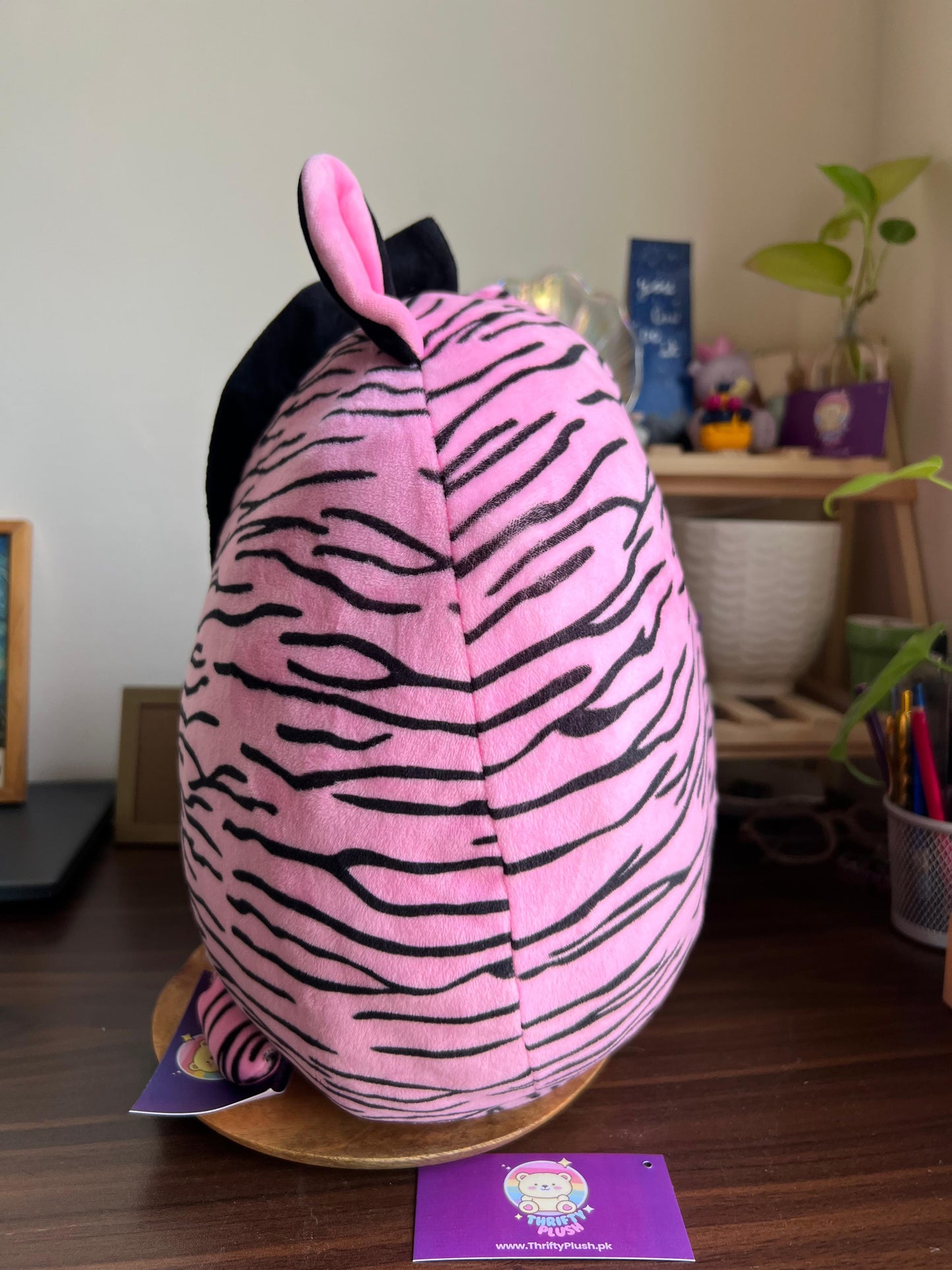 Ty Squish-A-Boos Zoey the Pink Zebra plush toy.