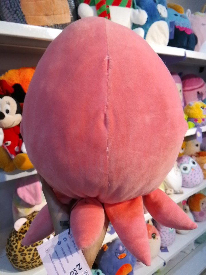 Mochipuni Pink Octopus Plush Toy