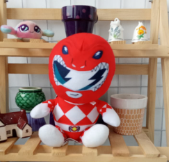 Saban's Mighty Morphin Power Rangers Red Ranger 7" Plush Stuffed Animal Doll.