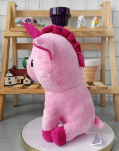 Pink Stuffed Embroidery Unicorn Plushie