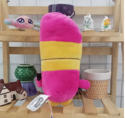 Shopkins Lippy Lips Plush 7" Stuffed Animal Pink Lipstick Toy Doll Winking Eye