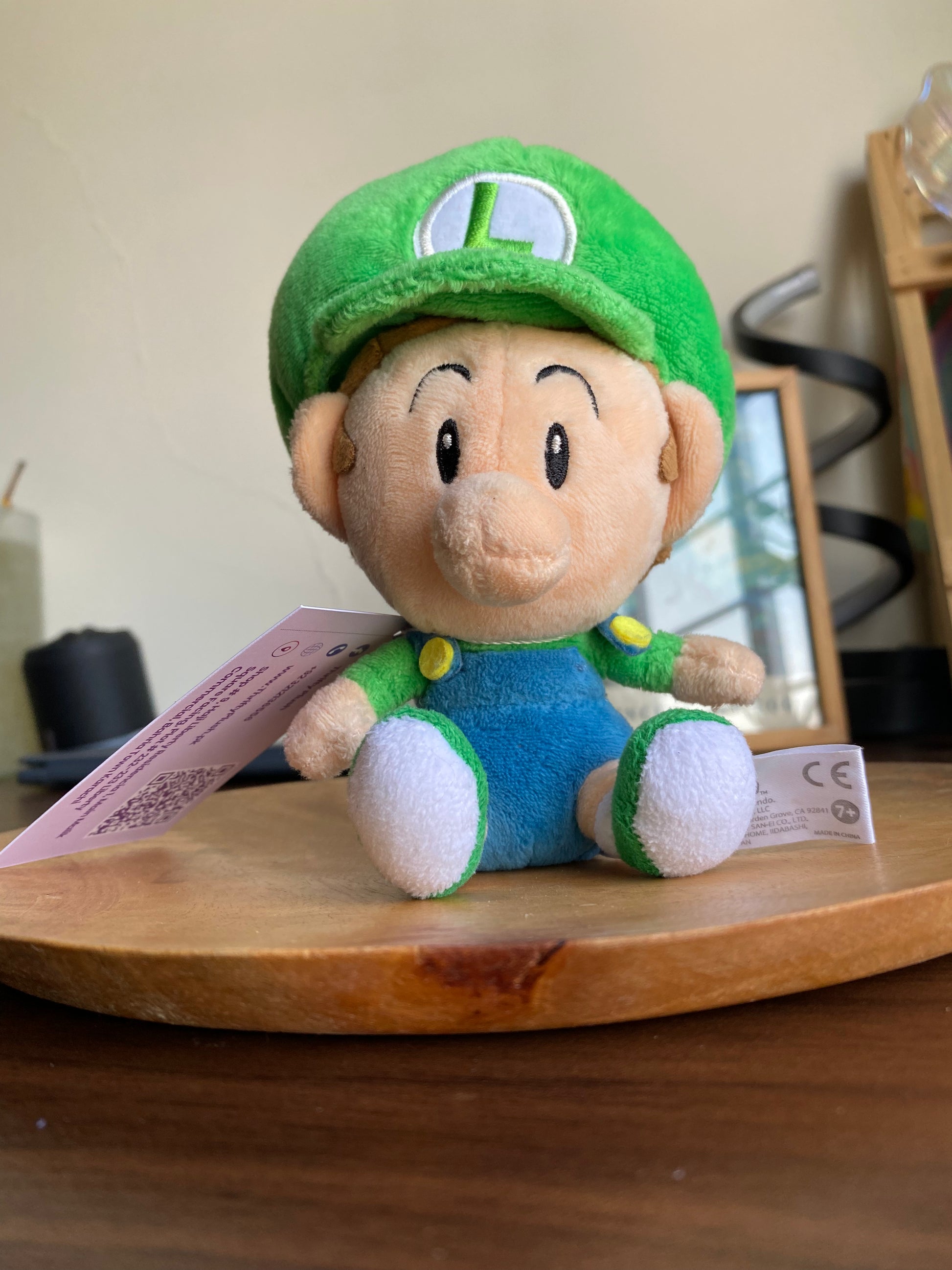 Baby Luigi plush toy 6 inch – Super Mario Bros soft toy Pakistan