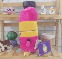 Shopkins Lippy Lips Plush 7" Stuffed Animal Pink Lipstick Toy Doll Winking Eye