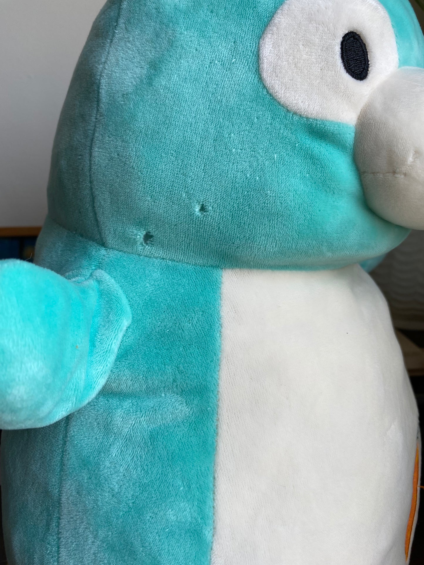 Squishmallows Hug Mees "Pierre" the Alpaca Plush Bunny Rabbit Plush Green Mint Aqua Carrot Pillow 18” Kellytoy