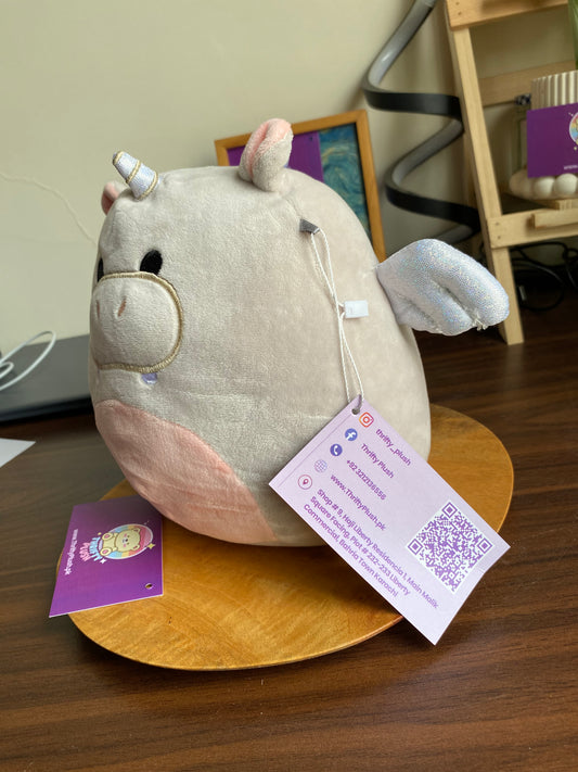 Squishmallows Haizley the Hippocorn |Grey hippopotamuse 7-8" Plush