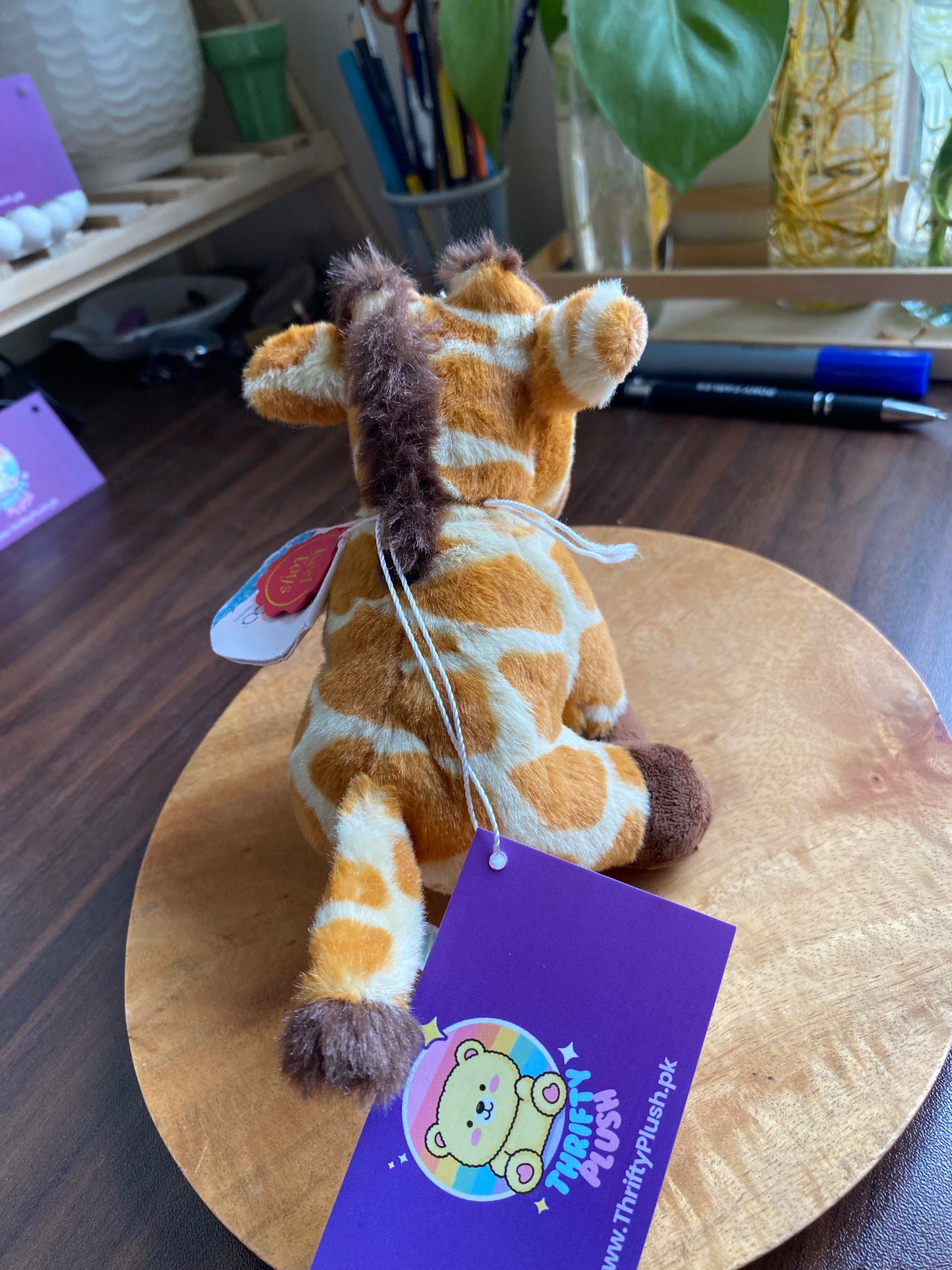 Keel Toys Keeleco 12cm Eco-Friendly Collectible Wild Animals Giraffe Soft Toy Plush