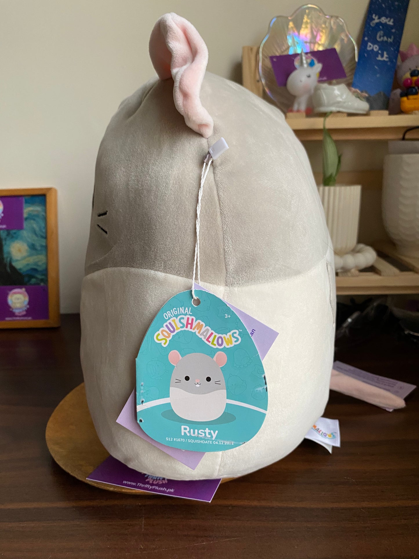 Squishmallows Rusty the Rat Plush Toy - 30cm Ultra-Soft & Cuddly Collectible
