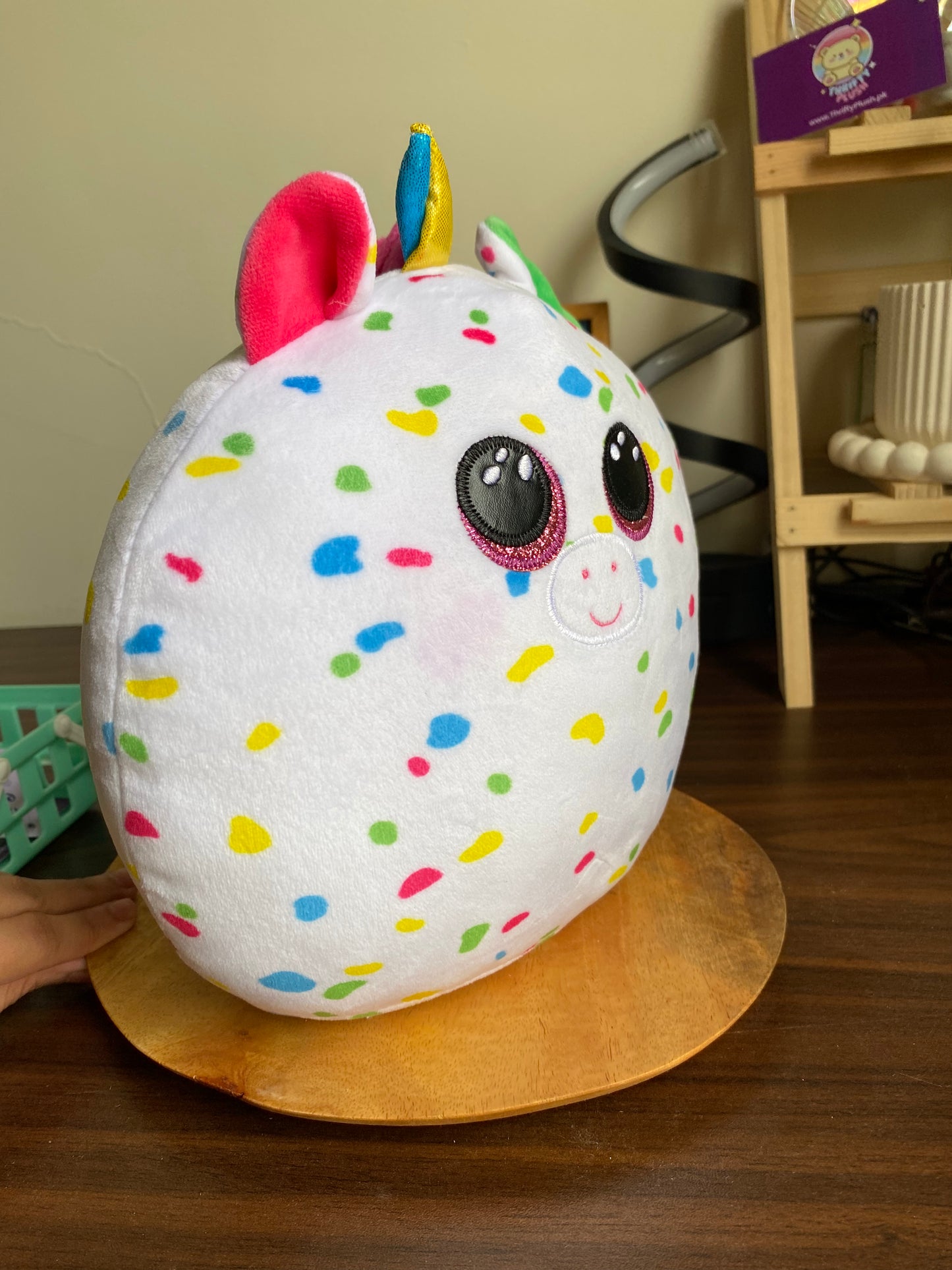 TY Squish-a-Boos Harmonie 10" Super Soft multicoloured Plush Unicorn