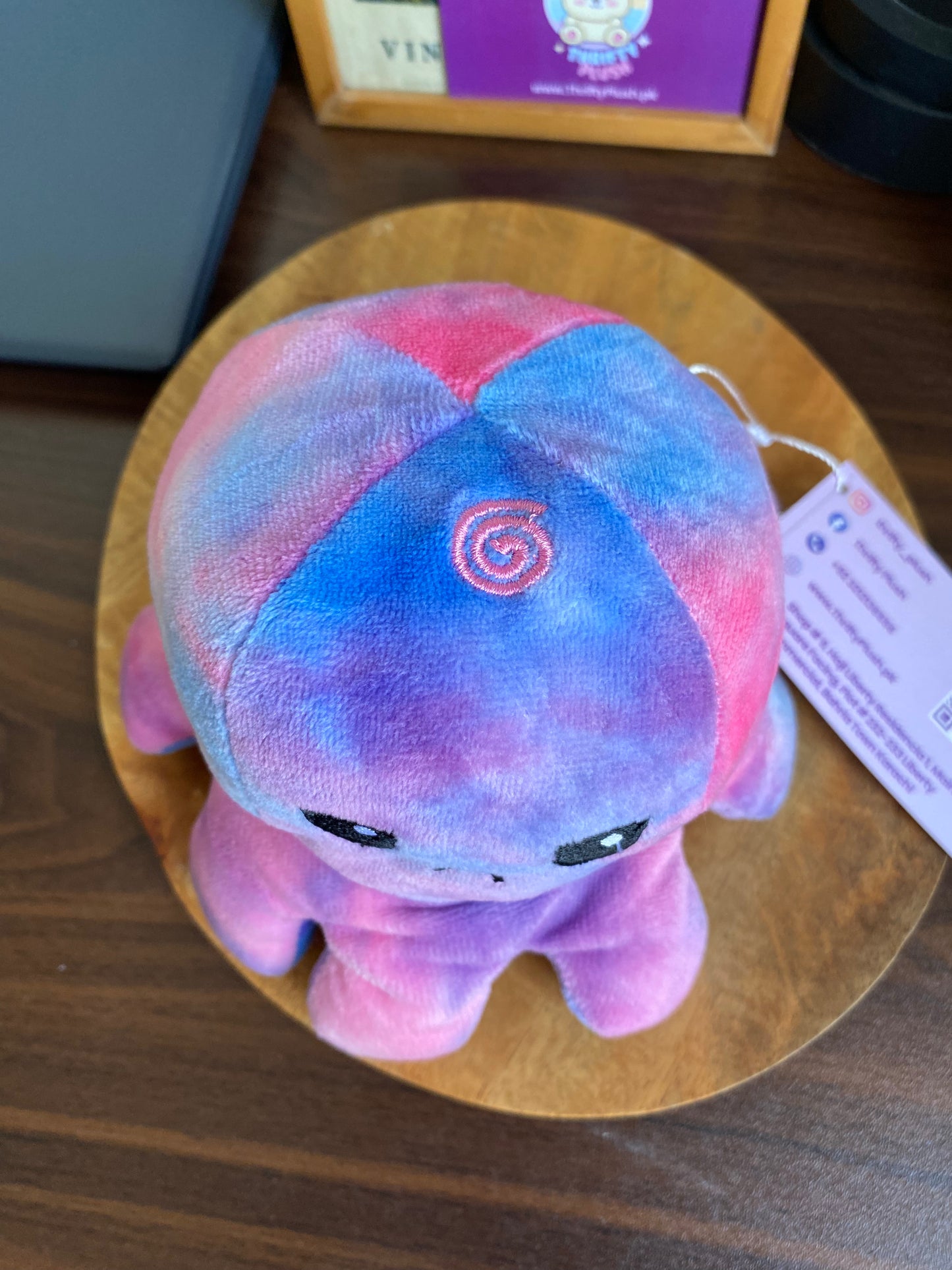 Reversible Mood Changing Octopus Plushie – Tie-Dye Pink & Purple | Viral TikTok Soft Toy in Pakistan