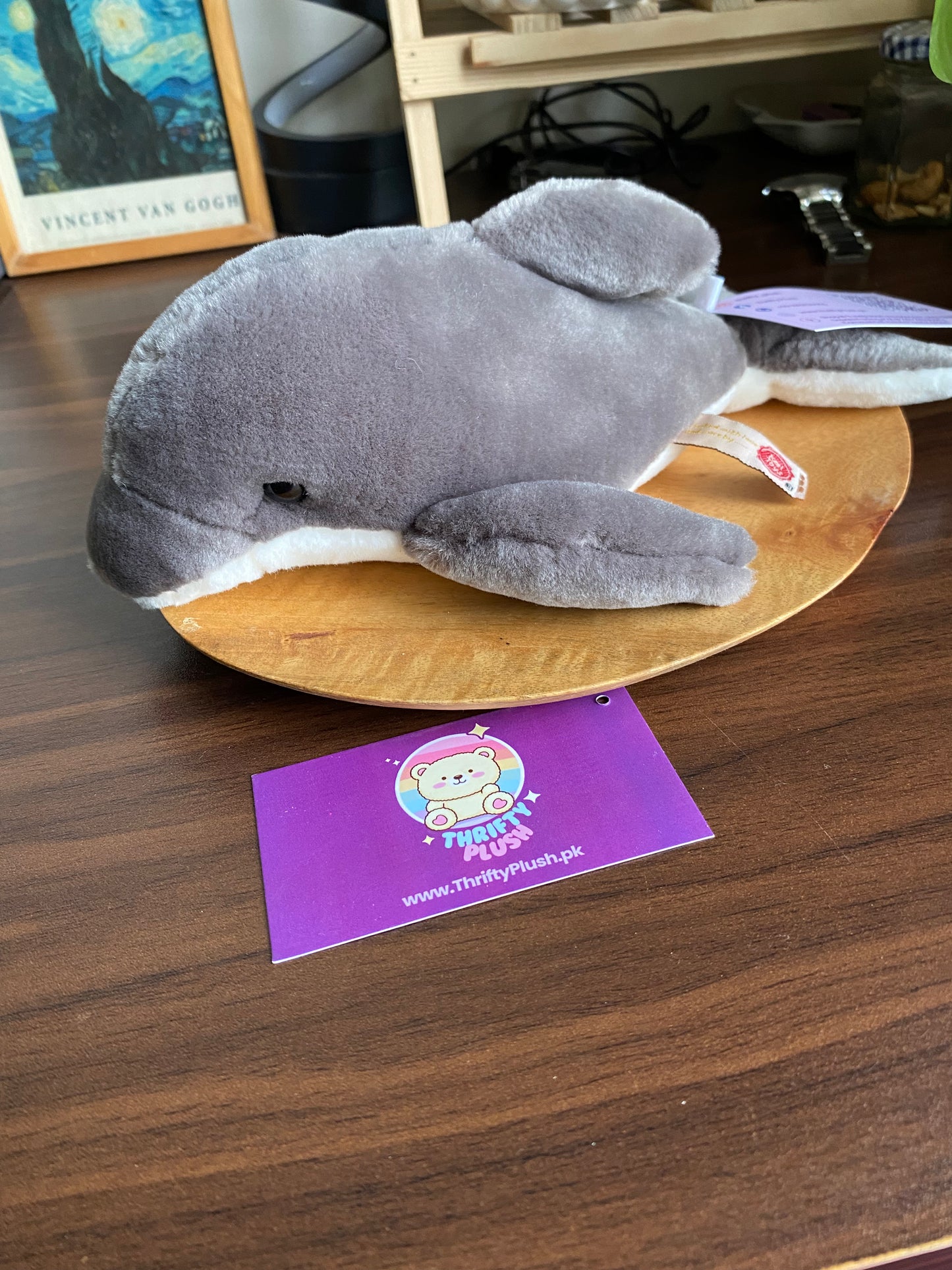 Keel Toys Keeleco Grey Dolphin Plush – Sustainable Stuffed Animal for Kids