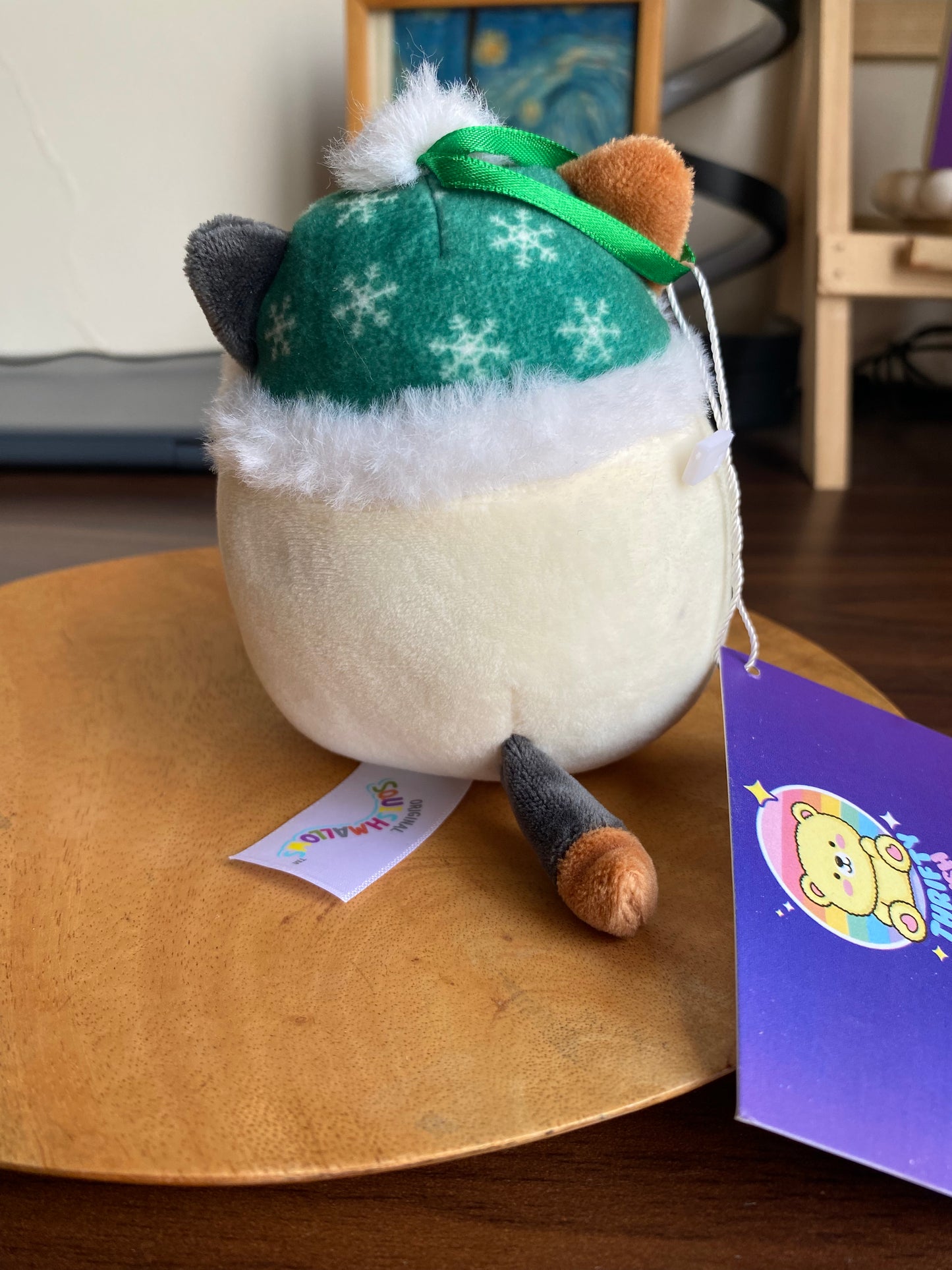 Squishmallows Cam the Cat 4″ Holiday Ornament – Green Winter Hat & Scarf, Christmas 2022 Edition
