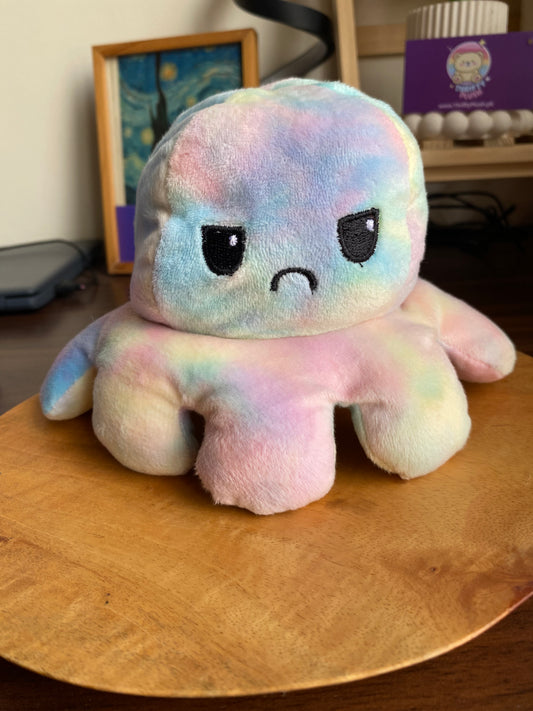 Pastel multicoloured reversible | mood changing octopus